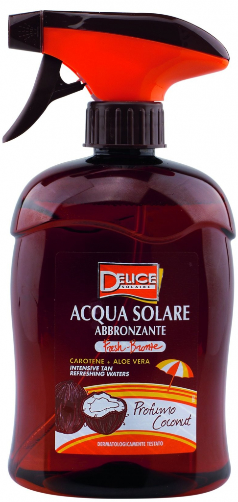 Delice Solaire Acqua Solare Fresh-Bronze Profumo Coconut voda na opaľovanie s vůní kokosu 500 ml