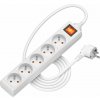 AlzaPower predlžovací prívod 230V 5 zásuviek vypínač 2m biely APW-LV-A20E1W AlzaPower predlžovací prívod 230V 5 zásuviek vypínač 2m biely APW-LV-A20E1W
