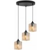 Light Home Závesné svietidlo Riffle Square, 3x medové sklenené tienidlo, b, o Light Home Závesné svietidlo Riffle Square, 3x medové sklenené tienidlo, b, o