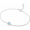 Eppi Strieborný náramok s akvamarínom Rollie BR44215