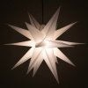 Nexos 67069 Vianočná dekorácia - hviezda s časovačom 1 LED, 55 cm, biela
