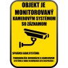 nálepka - Objekt je monitorovaný kamerovým systémom so záznamom podľa GDPR- veľká / údaje doplníte centrofixou nálepka - Objekt je monitorovaný kamerovým systémom so záznamom podľa GDPR- veľká / údaje doplníte centrofixou