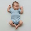 Baby Service Zavinovacie dojčenské body mušelín Modrá Baby Service Zavinovacie dojčenské body mušelín Modrá