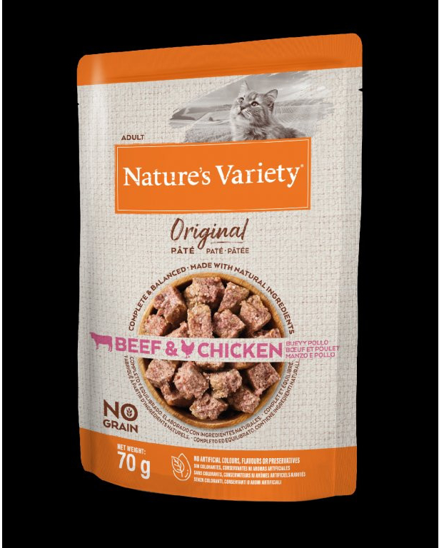 Nature\'s Variety original s hovädzím a kuracím mäsom 70 g