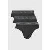 Calvin Klein 3PACK Bavlnené slipy Calvin Klein Icon Cotton Stretch Metalic I čierna S Calvin Klein 3PACK Bavlnené slipy Calvin Klein Icon Cotton Stretch Metalic I čierna S