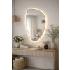 Baltica Design Stone Fluid zrkadlo 55x92 cm s osvetlením zlatá 5904107932736 Baltica Design Stone Fluid zrkadlo 55x92 cm s osvetlením zlatá 5904107932736