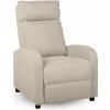 Relaxačné polohovacie TV kreslo CALMO — látka, béžová Relaxačné polohovacie TV kreslo CALMO — látka, béžová