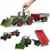 Bruder 2182 Traktor Fendt Vario 211 s čelním nakladačem a sklápěcím přívěsem Bruder 2182 Traktor Fendt Vario 211 s čelním nakladačem a sklápěcím přívěsem