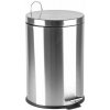 Odpadkový kôš, s pedálom, nerezová oceľ, odnímateľná plastová nádoba, 20 l Odpadkový kôš, s pedálom, nerezová oceľ, odnímateľná plastová nádoba, 20 l