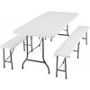 TENTino Plastový pivný set skladací - 180 cm (šírka stola 76 cm) TENTino Plastový pivný set skladací - 180 cm (šírka stola 76 cm)