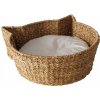PELECH PRE MAČKU HNEDÝ PLETENÝ KOŠÍK S MOTÍVOM MAČKY 18 X 50 X 44 CM PELECH PRE MAČKU HNEDÝ PLETENÝ KOŠÍK S MOTÍVOM MAČKY 18 X 50 X 44 CM