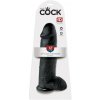 Dildo 31 cm Cock 12 inch s semenníkmi čierne King Cock Dildo 31 cm Cock 12 inch s semenníkmi čierne King Cock