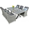 Focus Garden Focus Napoli 6+1 záhradná jedálenská súprava, kamenná sivá 002699 Focus Garden Focus Napoli 6+1 záhradná jedálenská súprava, kamenná sivá 002699