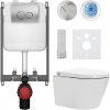 CERANO - Závesné WC s bidetom Cronus Pro - biela lesklá - tlačidlo Prime/Dualo, strieborné - na zamurovanie - 59,3x38,4 cm CERANO - Závesné WC s bidetom Cronus Pro - biela lesklá - tlačidlo Prime/Dualo, strieborné - na zamurovanie - 59,3x38,4 cm