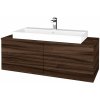 Dreja Kúpeľňová skrinka MODULE SZZ4 120 umývadlo Glance - D06 Orech / D06 Orech Dreja Kúpeľňová skrinka MODULE SZZ4 120 umývadlo Glance - D06 Orech / D06 Orech