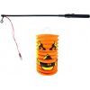 Lampión tekvica Halloween 15 cm so svietiacou paličkou 39 cm Lampión tekvica Halloween 15 cm so svietiacou paličkou 39 cm