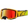 Okuliare ALPINESTARS Vision 8 Corp (žltá/ružová, zrkadlové červené plexi) Okuliare ALPINESTARS Vision 8 Corp (žltá/ružová, zrkadlové červené plexi)