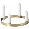 Ferm Living Adventný svietnik Circle small, brass Ferm Living Adventný svietnik Circle small, brass