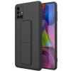 MG Kickstand silikónový kryt na Samsung Galaxy M51, čierny MG Kickstand silikónový kryt na Samsung Galaxy M51, čierny