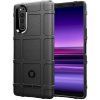 Gumený kryt RUGGED SHIELD na Sony Xperia 5 - Čierna Gumený kryt RUGGED SHIELD na Sony Xperia 5 - Čierna