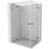 MEXEN/S - Lunar Duo sprchovací kút dvere krídlové 110 x 80, transparent, ružové zlato 834-110L-080P-60-00 MEXEN/S - Lunar Duo sprchovací kút dvere krídlové 110 x 80, transparent, ružové zlato 834-110L-080P-60-00