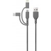 GP Nabíjací kábel USB USB 2.0 USB-A zástrčka, Apple Lightning konektor, USB Micro-B zástrčka, USB-C ® zástrčka 1.00 m sivá GPCBCY1NGYUSB313; GPCBCY1NGYUSB313 GP Nabíjací kábel USB USB 2.0 USB-A zástrčka, Apple Lightning konektor, USB Micro-B zástrčka, USB-C ® zástrčka 1.00 m sivá GPCBCY1NGYUSB313; GPCBCY1NGYUSB313