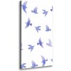 Vertikálny foto obraz na plátne Modré lastovičky 50x100 cm Vertikálny foto obraz na plátne Modré lastovičky 50x100 cm