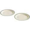Jedálenské taniere Sobremesa 24,5 cm béžovo-zelené 2 ks Jedálenské taniere Sobremesa 24,5 cm béžovo-zelené 2 ks