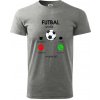 Futbal volá - Klasické pánske tričko vyššej gramáže - 3XL ( Tmavosivý melír ) Futbal volá - Klasické pánske tričko vyššej gramáže - 3XL ( Tmavosivý melír )