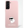 Karl Lagerfeld Samsung Galaxy S23 Plus ružové tvrdé Silicone Choupette