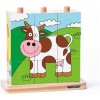 Drevené kocky Woody 9 kusov farma Drevené kocky Woody 9 kusov farma