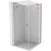 MEXEN/S - Lunar L sprchový kút dvere krídlové ľavá 80 x 80, transparent, meď kartáčovaná 834L-080-080-65-00-L MEXEN/S - Lunar L sprchový kút dvere krídlové ľavá 80 x 80, transparent, meď kartáčovaná 834L-080-080-65-00-L