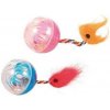 Trixie loptičky s chvostom pre mačky 2 ks / 4 cm