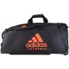 Športová taška - ADIDAS - na kolečkách - čierna/oranžová Športová taška - ADIDAS - na kolečkách - čierna/oranžová