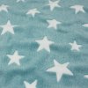 Fleece zelený, biele hviezdy, š.145 Fleece zelený, biele hviezdy, š.145