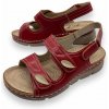 Dámske zdravotné sandále červená Dámske zdravotné sandále červená
