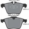 Sada brzdových platničiek kotúčovej brzdy TEXTAR 2407903 Sada brzdových platničiek kotúčovej brzdy TEXTAR 2407903