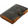 Leather Journals Kožený zápisník s vyraženým nápisem Create Inspire a ručně vyráběným papírem Leather Journals Kožený zápisník s vyraženým nápisem Create Inspire a ručně vyráběným papírem
