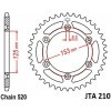 JT Sprockets JTA 210-50