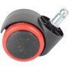 MERCURY Koliesko, pogumované, priemer 50 mm, čap 11 mm – červené MERCURY Koliesko, pogumované, priemer 50 mm, čap 11 mm – červené