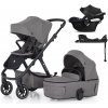 PETITEMARS Kočík Petite&Mars Icon Lite RWS + Cybex Aton B2 i-Size + základňa Farba: Dove Grey PETITEMARS Kočík Petite&Mars Icon Lite RWS + Cybex Aton B2 i-Size + základňa Farba: Dove Grey