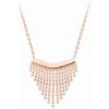 Troli Moderné oceľový náhrdelník s ozdobou Chains Rose zlaté Troli Moderné oceľový náhrdelník s ozdobou Chains Rose zlaté