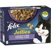 Felix Sensations Jellies jahňa makrela treska morka v želé 12 x 85 g
