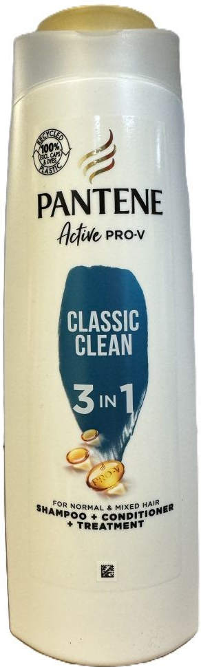 Pantene Classic Clean šampón na vlasy 3v1 400 ml