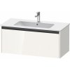 DURAVIT Ketho 2 závesná skrinka pod umývadlo, 1 zásuvka, 1010 x 480 x 440 mm, biela vysoký lesk, K25064022220000 DURAVIT Ketho 2 závesná skrinka pod umývadlo, 1 zásuvka, 1010 x 480 x 440 mm, biela vysoký lesk, K25064022220000