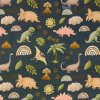 Bavlna s dinosaurami, digitálna tlač 1 m Bavlna s dinosaurami, digitálna tlač 1 m