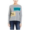 BENCH sveter Jumper Badges Winter Grey Marl MA1054 vel. S BENCH sveter Jumper Badges Winter Grey Marl MA1054 vel. S