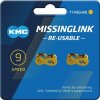 Missinglink KMC 9R Ti-N Gold 2 ks pro retezy 6,6mm,9-st. C09GR0000 Missinglink KMC 9R Ti-N Gold 2 ks pro retezy 6,6mm,9-st. C09GR0000