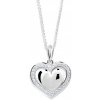 Cutie Jewellery Zlatý prívesok v tvare srdca so zirkónmi Z6305 2405 40 10 X 2