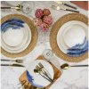 Asir | Jedálenská súprava 24 ks biela/modrá/porcelán | 387GRP1349 Asir | Jedálenská súprava 24 ks biela/modrá/porcelán | 387GRP1349